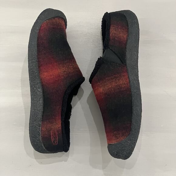 Keen Womens Shoes Howser Size 7.5 Plaid Slipper Clog Loafer Mule Pre Owned - Picture 5 of 12